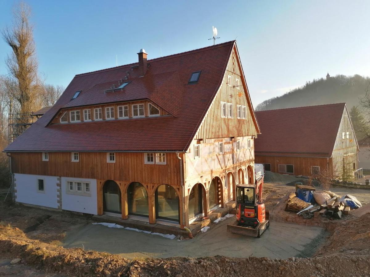 Pferdehof Am Burgsberg, Ferienzimmer, Monteurzimmer Seifhennersdorf Eksteriør billede